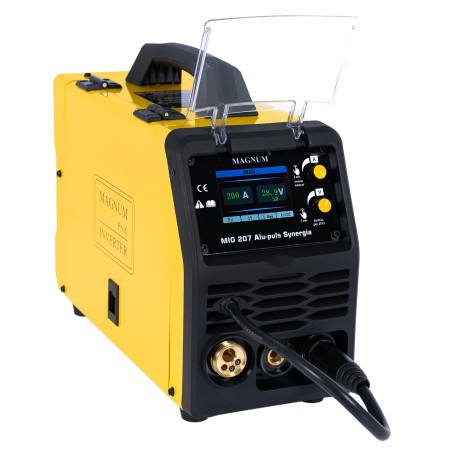 PÓŁAUTOMAT INWERTER MAGNUM MIG 207 ALU-PULS SYNERGIA MMA 230V ZESTAW 1
