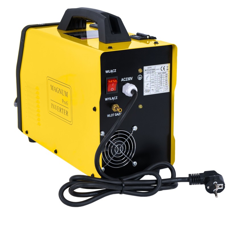 PÓŁAUTOMAT INWERTER MAGNUM MIG 207 ALU-PULS SYNERGIA MMA 230V ZESTAW 1