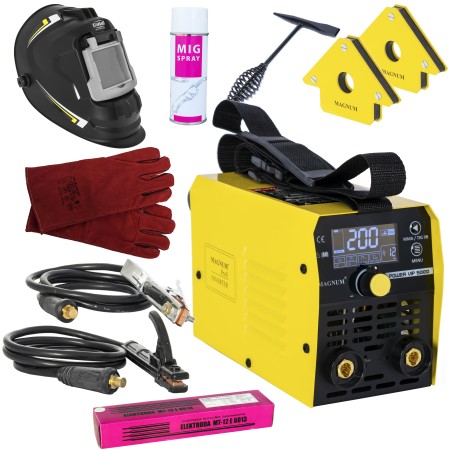 Spawarka MAGNUM POWER VIP 5000 LCD 200A ZESTAW 1