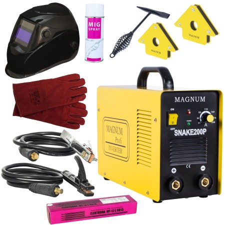 Spawarka inwerterowa MAGNUM SNAKE200P MMA ZESTAW 2