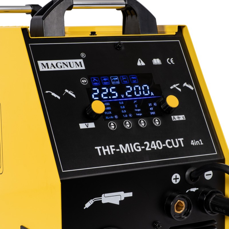 SPAWARKA INWERTEROWA 4w1 TIG, MIG, PLAZMA, MMA MAGNUM THF-MIG-240-CUT