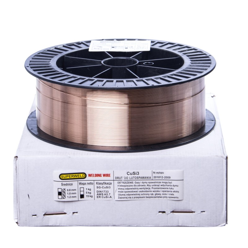 Drut do lutospawania CuSi3 1,0mm 15kg SUPERWELD