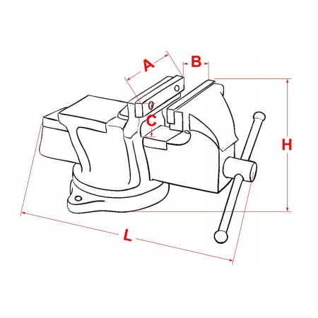 Imadło stałe przemysłowe MAGNUM TSP-200-XPA