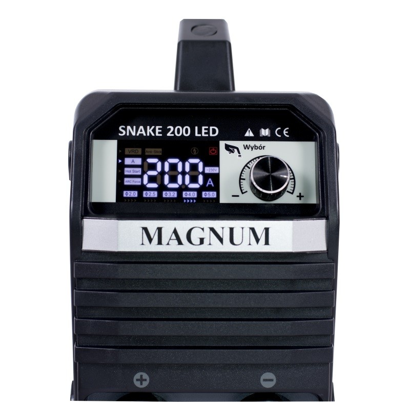 Spawarka inwertorowa MMA MAGNUM SNAKE 200 LED ZESTAW 2