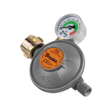 REDUKTOR LPG 50MBAR 1.5KG/H WEJ.21.8LH WYJ.1/4LH EFV+ MANOMETR  RG C31-50M