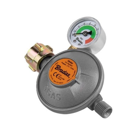REDUKTOR LPG 50MBAR 1.5KG/H WEJ.21.8LH WYJ.1/4LH EFV+ MANOMETR  RG C31-50M