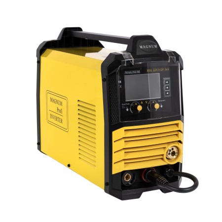 PÓŁAUTOMAT INWERTER MAGNUM MIG 224 LCD DUAL PULS SYNERGIA MMA 4x4, 200A 60%