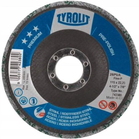 Dysk z włókniny sprasowanej VL UW 125x6mm 2S FINE PREMIUM TYROLIT 34546943