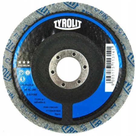 Dysk z włókniny sprasowanej VL UW 125x6mm 6A MEDIUM TYROLIT 34546945